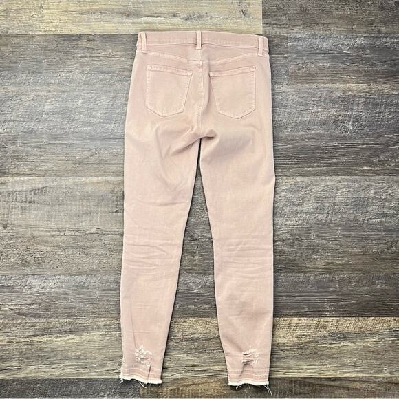 J Brand rose pink mid rise skinny leg jeans size 26 B48 - Picture 6 of 6